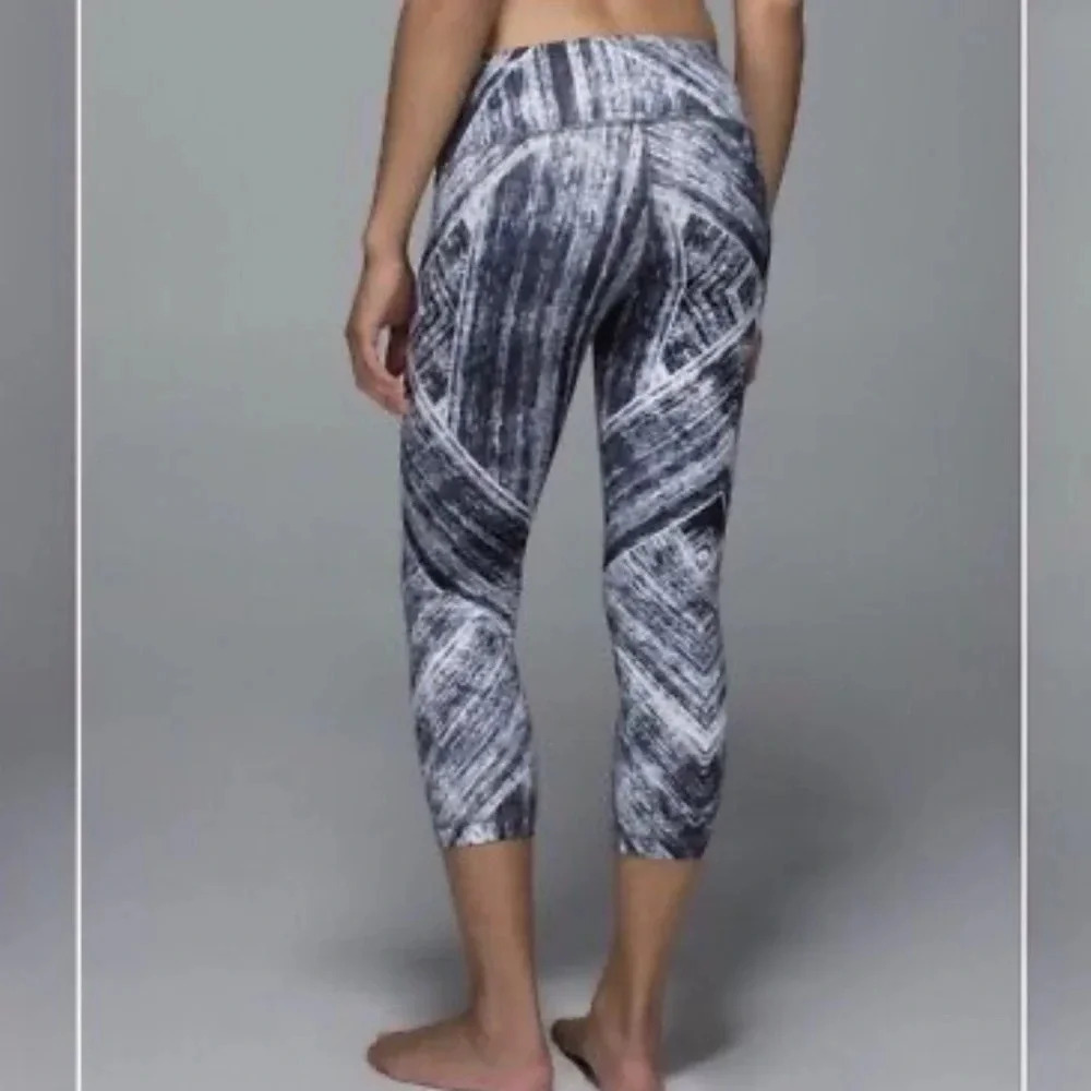 Lululemon Wunder Under Crop Full-On Luon Heat Wave SoulCycle Miami Leggings  4